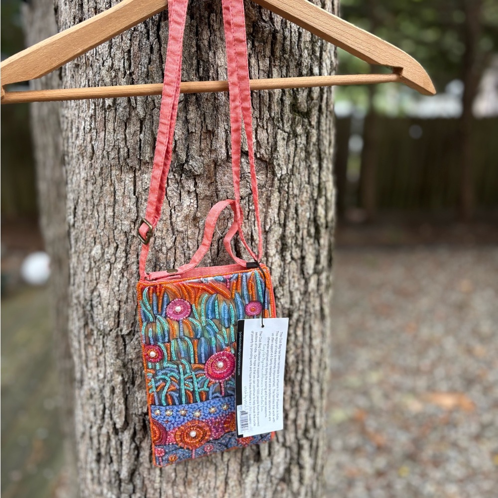Bamboo Traders Colorful Embroidered Crossbody Bag